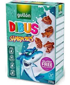 Gullon Печиво без глютену дитяче Акулки веганське 250 г