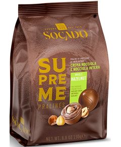 Socado Цукерки шоколадні праліне з молочного шоколаду Фундук 230 г