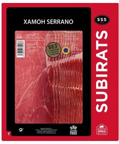 Subirats Хамон Серрано нарізаний слайсами GAS 250 г
