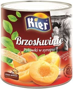 Kier Персики половинками в легкому сиропі 820 г