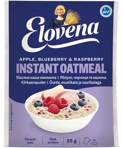 Каша вівсяна Яблуко-Чорниця-Малина Elovena порційна упаковка 30шт*35 г