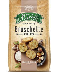 Maretti Брускетти хлібні запечені Гриби-Сметана 140 г