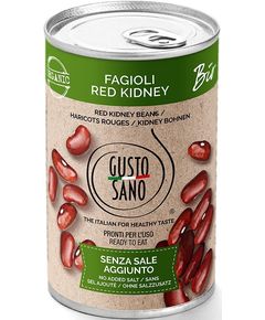 Gusto Sano Квасоля червона Ред Кінді без солі органічна 400 г