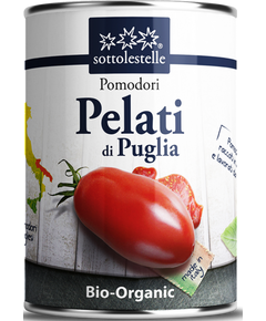 Sottolestelle Томати з Пулії Пелаті цілі очищені у власному соці органічні 400 г