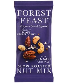 Суміш горіхів підсмажених в морській солі з чорним перцем Forest Feast бокс 12шт*40 г