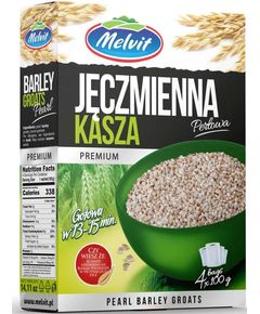 Крупа перлова в пакетиках для варіння Melvit 400 г