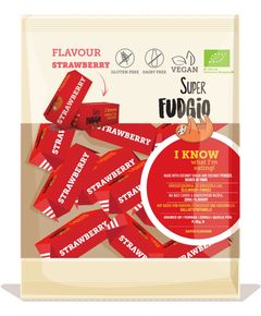 Super Fudgio Цукерки карамельні Полуниця веганські органічні 150 г