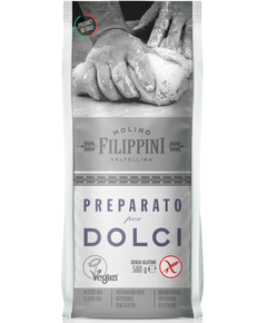 Суміш для випічки солодкої безглютенова веганська Molino Filippini 500 г