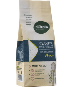 Naturata Сіль Атлантична йодована з водоростями органічними 500 г