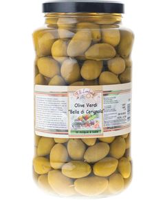Lombardi Оливки зелені Белла ді Черіньйола з кісточкою 2900 г