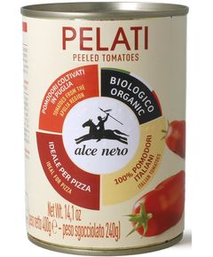 Alce Nero Томати Пелаті цілі очищені у власному соці органічні 400 г