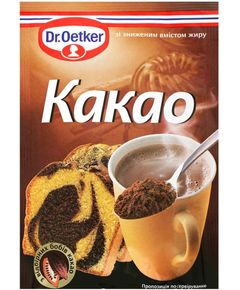 Dr.Oetker Какао-порошок з пониженим вмістом жиру 50 г