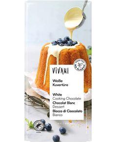 Шоколад кондитерський Кувертюр Білий органічний Vivani 200 г