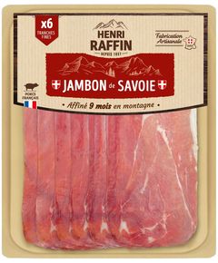 Henri Raffin Шинка Савойська Старомодна сиров'ялена слайсами 90 г