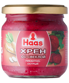 Хрін з червоним буряком Haas 200 г