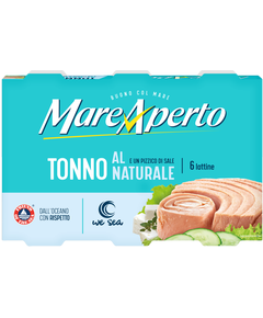 Mare Aperto Тунець у власному соку упаковка 6шт*80 г