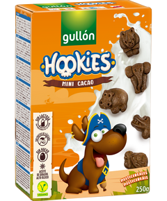 Gullon Печиво-міні дитяче шоколадне з вітамінами Зоопарк безлактозне веганське 250 г