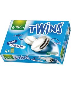 Gullon Печиво-сендвіч шоколадне в білому шоколаді Twins 252 г