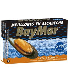 BayMar Мідії в маринаді 8/14шт 120 мл