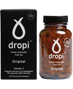 Dropi Натуральний риб'ячий жир з атлантичної тріски Омега-3 Original в капсулах 90шт