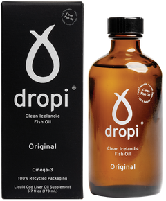Dropi Натуральний риб'ячий жир з атлантичної тріски Омега-3 Original 170 мл