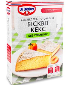 Dr.Oetker Суміш безглютенова для приготування Бісквіт-Кекс 320 г