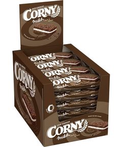 Батончик злаковий-сендвіч Corny Молочний Крем-Какао бокс 24шт*40 г