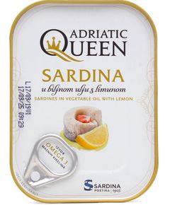 Adriatic Queen Сардина олії з лимоном 105 г
