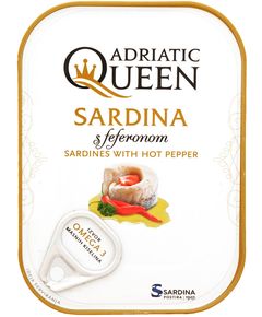 Adriatic Queen Сардина олії з перцем чилі 105 г