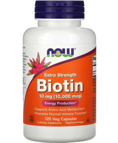 Now Foods Біотин 10 000 мкг 120 капсул