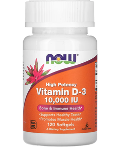 Now Foods Вітамін D3 10000 IU 120 капсул