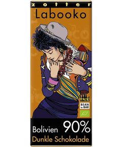 Zotter Labooko Шоколад чорний 90% Какао з Болівії органічний 2*35 г