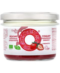 Organic Milk Йогурт Полуниця 4,1% органічний 200 г