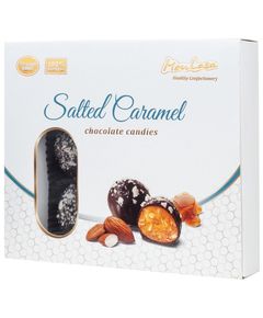 MonLasa Цукерки шоколадні без цукру натуральні Солона карамель з мигдалем 140 г