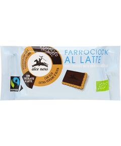 Alce Nero Печиво спельтове в глазурі з молочного шоколаду органічне 28 г