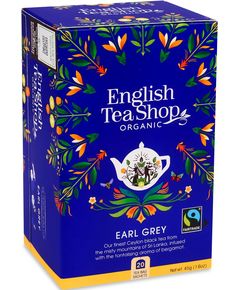 Чай чорний Ерл Грей органічний English Tea Shop пакетований 20шт*2,25 г