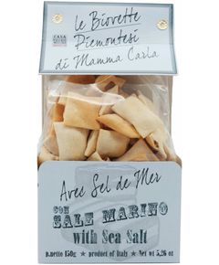 Casa Vecchio Mulino Хлібці Біоветте з морською сіллю 150 г