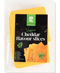Gourmet Green Веган сир Чеддер нарізаний слайсами 150 г