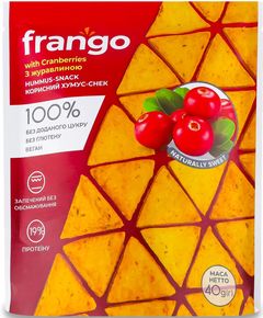 Frango Крекери для хумуса з журавлиною 40 г