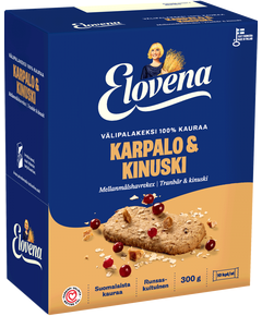 Галети вівсяні Журавлина-Карамель Elovena 10 порцій 300 г