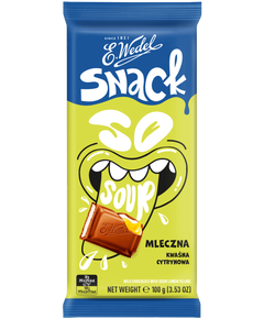 E.Wedel Шоколад молочний з кислою начинкою Лимон 100 г