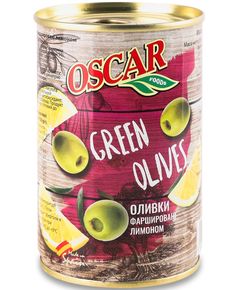 Oscar Оливки зелені фаршировані лимоном 300 г