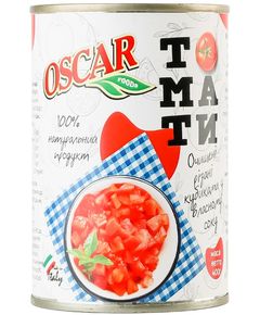 Oscar Томати подрібнені очищені у власному соку 400 г