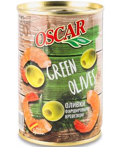 Oscar Оливки зелені фаршировані креветками 300 г