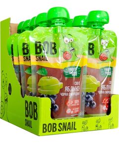 Bob Snail Смузі Яблуко-Чорна Смородина упаковка 10шт*120 г