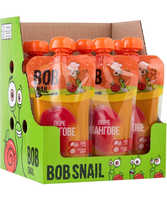 Bob Snail Пюре фруктове Манго упаковка10шт*250 г