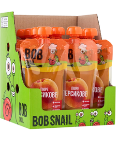 Bob Snail Пюре фруктове Персик упаковка 10шт*250 г
