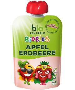 Bio Zentrale Пюре фруктове Яблуко-Полуниця органічне 90 г