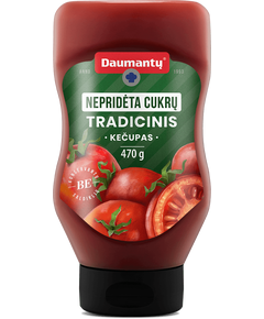Daumantu Кетчуп Традиційний без доданого цукру 480 г