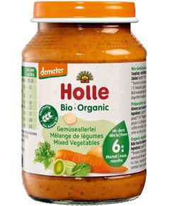 Holle Пюре овочеве від 6 місяців Мікс Овочів органічне 190 г